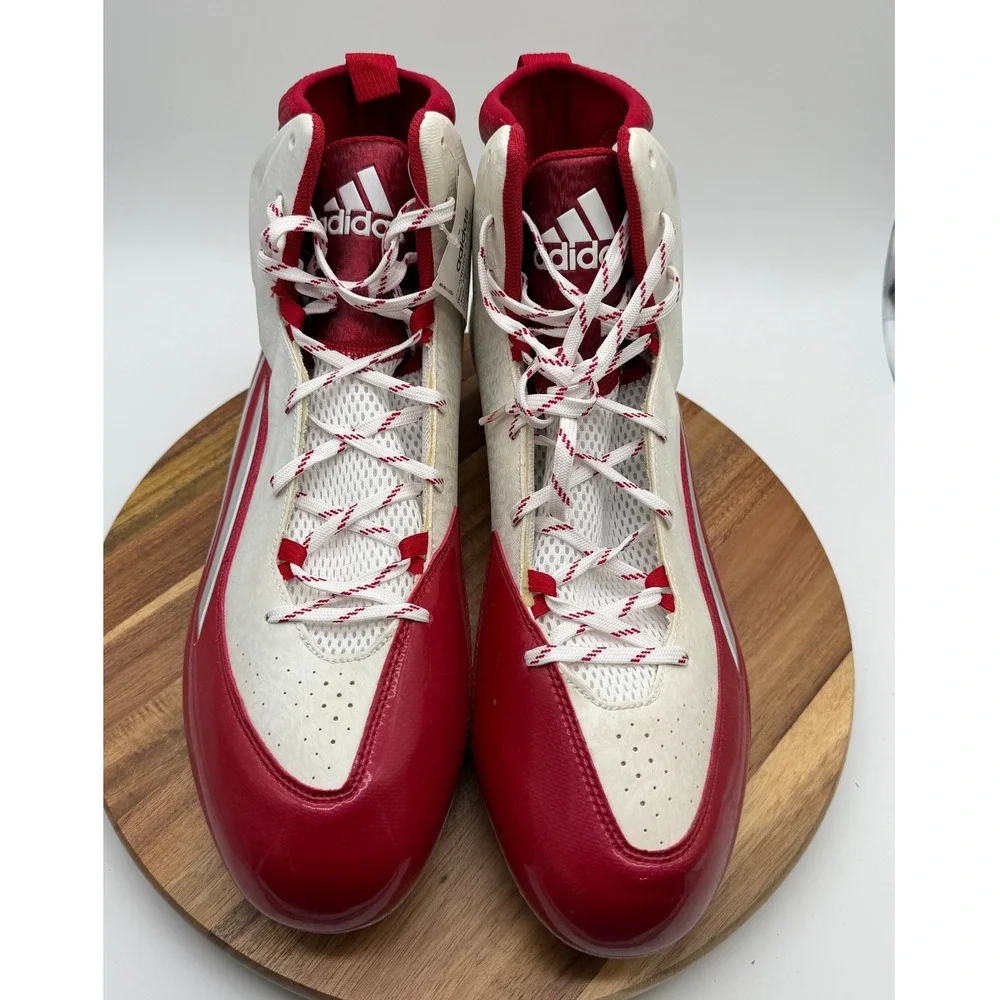 Adidas Crazyquick 2.0 High Size 16 Football Cleats Red White 0745